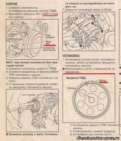 Mercedes vito с 1995 года, газораспределительный механизм дизельного двигателя 2,3 л инструкция онлайн