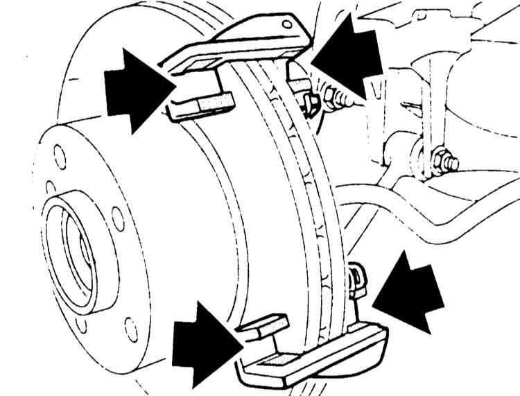 Замена переднего тормозного диска и тормозных колодок (для применения на моделе mercedes s w221)
