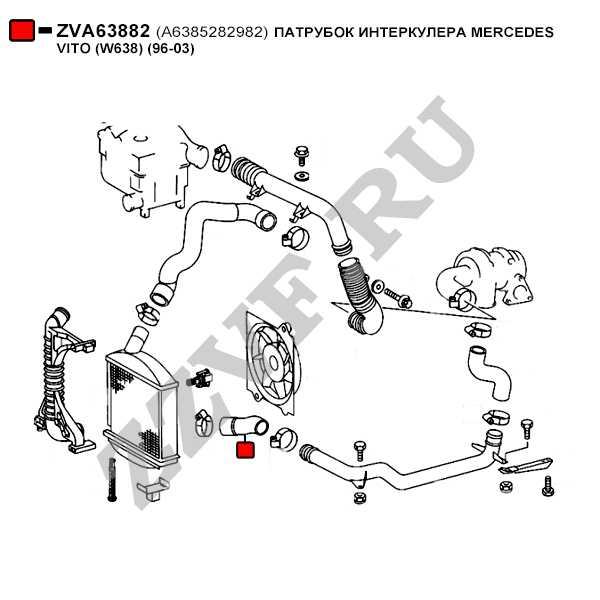 Схема двигателя мерседес вито 112