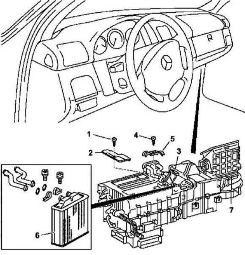 Mercedes c-klasse с 2007, снятие вентилятора инструкция онлайн