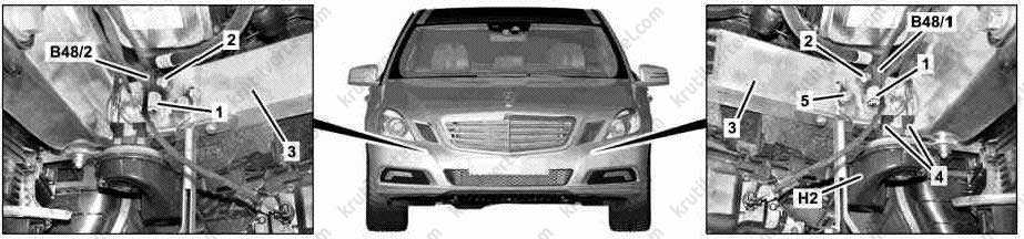 Mercedes e-klasse w212 с 2009 года, снятие акпп инструкция онлайн