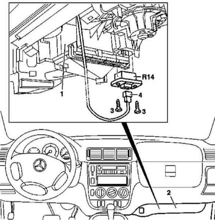 Mercedes c-klasse с 2007, снятие блока управления инструкция онлайн