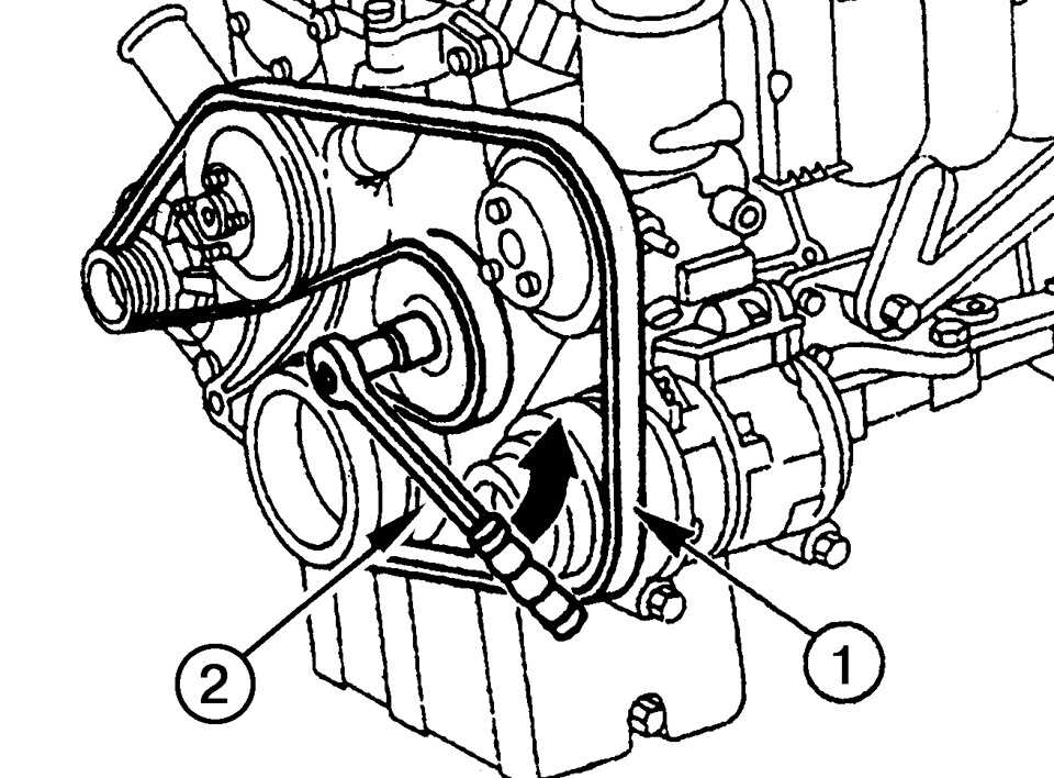Замена вспомогательного ремня на 4-цилиндровом двигателе mercedes-benz - e-класс w124